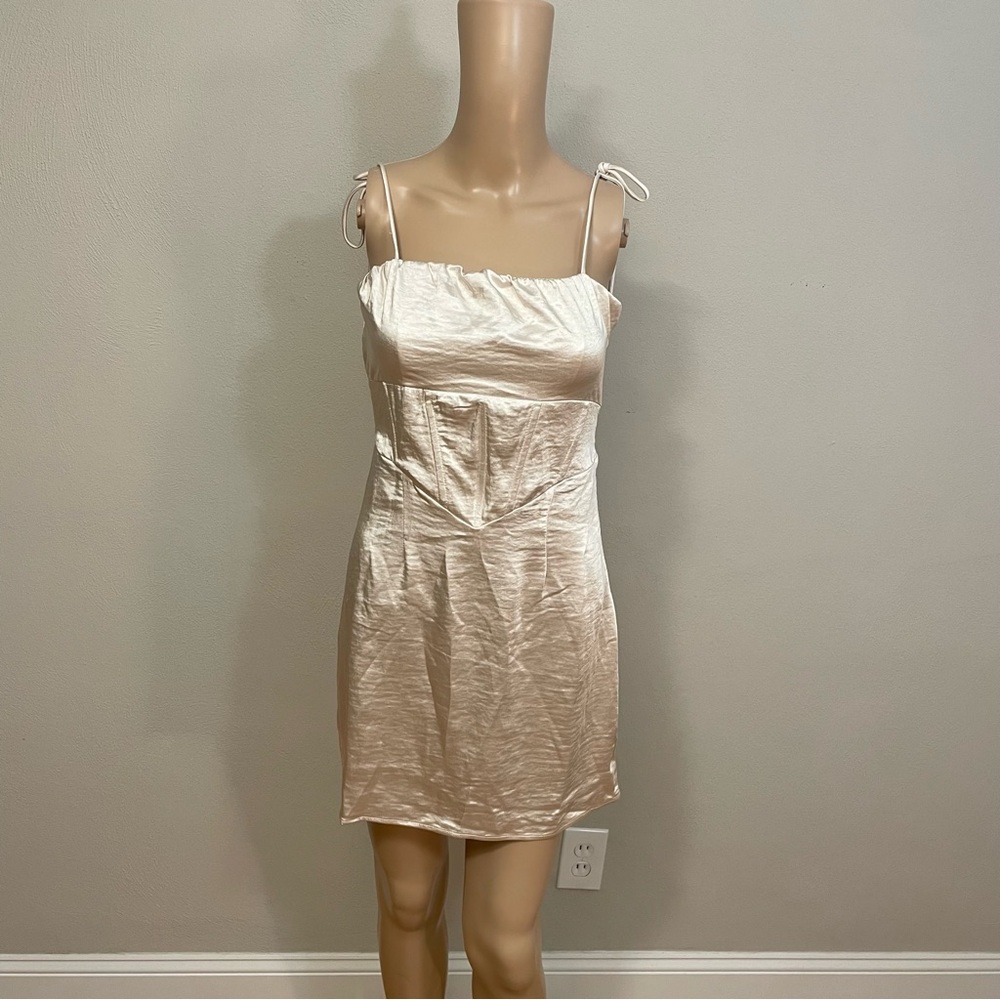 Princess Polly Sarah Corset Mini Dress Champagne